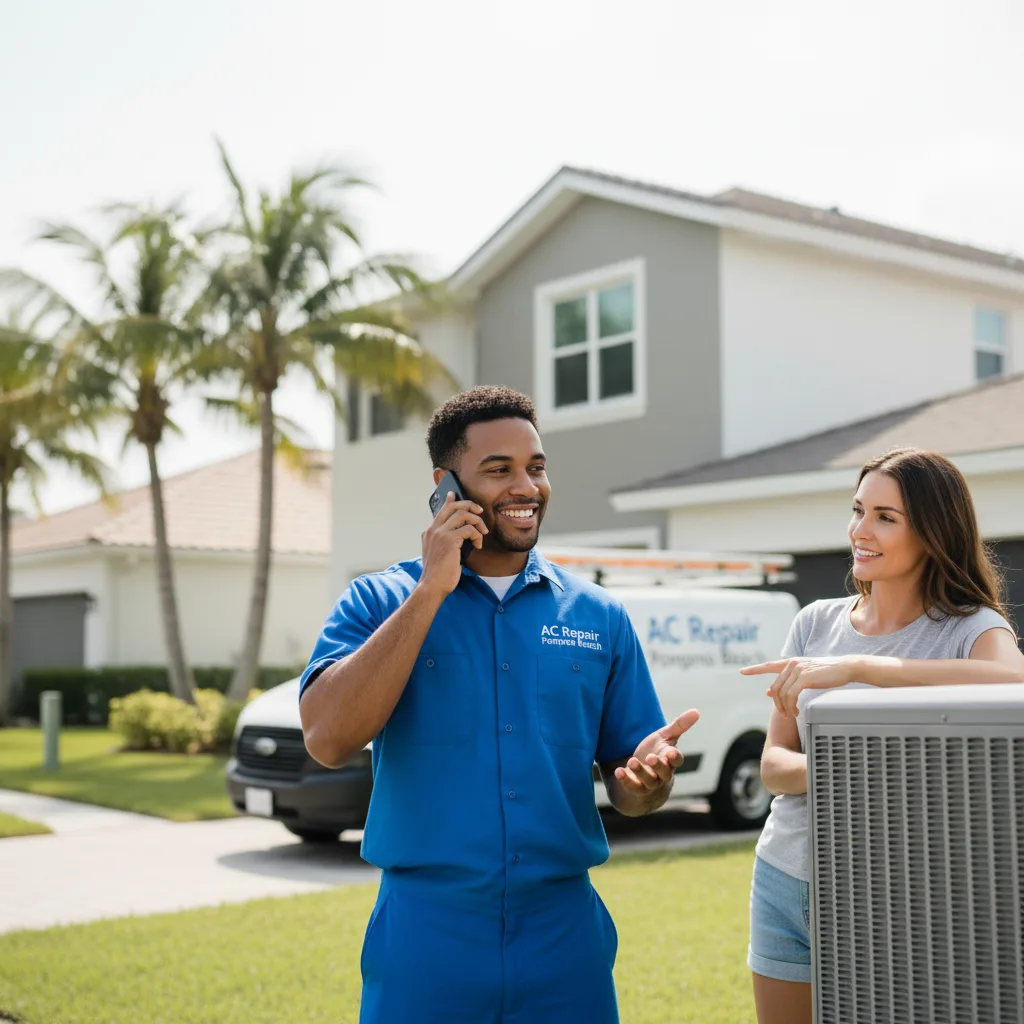 AC Repair Pompano Beach customer support in Iron Station